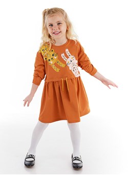 Denokids Sukienka "2 Leos" w kolorze pomarańczowym ze sklepu Limango Polska w kategorii Sukienki dziewczęce - zdjęcie 188189484