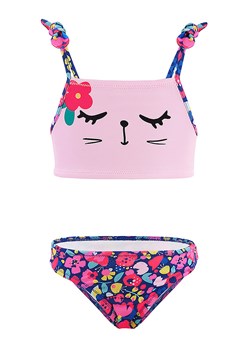 Denokids Bikini "Cat&amp;Flowers" w kolorze jasnoróżowym ze sklepu Limango Polska w kategorii Stroje kąpielowe - zdjęcie 188189854
