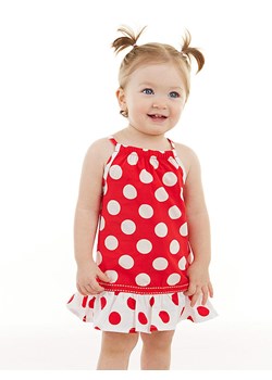 Denokids Sukienka "Dotted" w kolorze czerwonym ze sklepu Limango Polska w kategorii Sukienki niemowlęce - zdjęcie 188189873