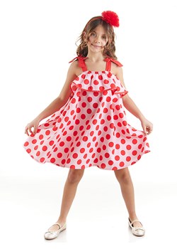 Denokids Sukienka "Red Dots" w kolorze czerwonym ze sklepu Limango Polska w kategorii Sukienki dziewczęce - zdjęcie 188190994