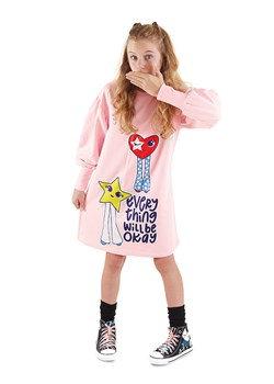 Denokids Sukienka "Fancy Heart" w kolorze jasnoróżowym ze sklepu Limango Polska w kategorii Sukienki dziewczęce - zdjęcie 188191123