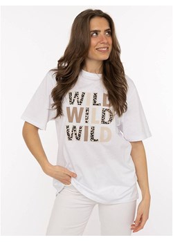 Zwillingsherz Koszulka "Wild Wild Wild" w kolorze białym ze sklepu Limango Polska w kategorii Bluzki damskie - zdjęcie 188192754