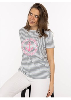 Zwillingsherz Koszulka w kolorze szaro-białym ze sklepu Limango Polska w kategorii Bluzki damskie - zdjęcie 188192804