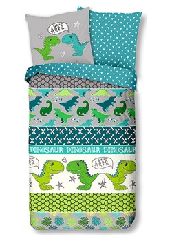 Good Morning Komplet pościeli "Dinosaur" w kolorze zielono-szarym ze sklepu Limango Polska w kategorii Pościel dziecięca - zdjęcie 188196952