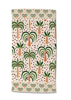 Good Morning Ręcznik plażowy "Cezan" w kolorze beżowo-zielonym ze sklepu Limango Polska w kategorii Ręczniki - zdjęcie 188197533