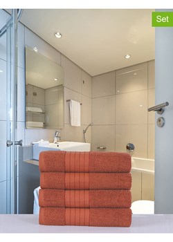 Good Morning Ręczniki (4 szt.) w kolorze pomarańczowym do rąk ze sklepu Limango Polska w kategorii Ręczniki - zdjęcie 188197643