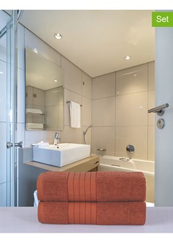 Good Morning Ręczniki prysznicowe (2 szt.) w kolorze pomarańczowym ze sklepu Limango Polska w kategorii Ręczniki - zdjęcie 188197644