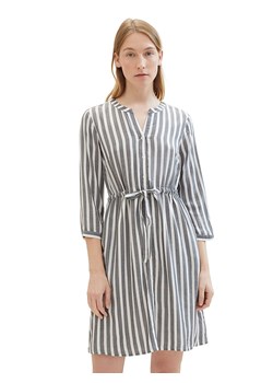 Tom Tailor Sukienka w kolorze granatowo-białym ze sklepu Limango Polska w kategorii Sukienki - zdjęcie 188198110