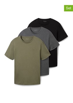 Tom Tailor Koszulki (3 szt.) w kolorze khaki, szarym i czarnym ze sklepu Limango Polska w kategorii T-shirty męskie - zdjęcie 188198151