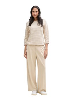 Tom Tailor Koszulka w kolorze beżowo-białym ze sklepu Limango Polska w kategorii Bluzki damskie - zdjęcie 188198633