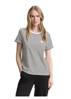 Tom Tailor Koszulka w kolorze biało-czarnym ze sklepu Limango Polska w kategorii Bluzki damskie - zdjęcie 188198761