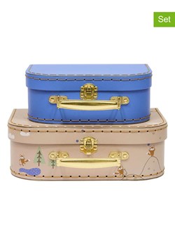 OYOY mini Kuferki (2 szt.) w kolorze niebieskim i beżowym ze sklepu Limango Polska w kategorii Akcesoria i przechowywanie - zdjęcie 188198883