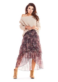 Awama Spódnica w kolorze różowym ze wzorem ze sklepu Limango Polska w kategorii Spódnice - zdjęcie 188200761