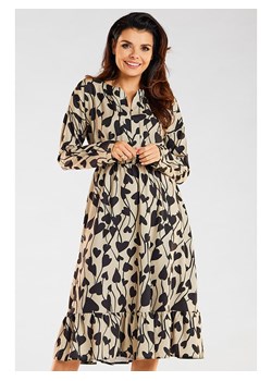 Awama Sukienka w kolorze beżowym ze sklepu Limango Polska w kategorii Sukienki - zdjęcie 188200881