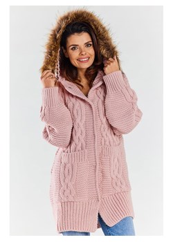Awama Kardigan w kolorze jasnoróżowym ze sklepu Limango Polska w kategorii Swetry damskie - zdjęcie 188200893