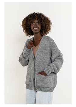 Awama Kardigan w kolorze szarym ze sklepu Limango Polska w kategorii Swetry damskie - zdjęcie 188201830