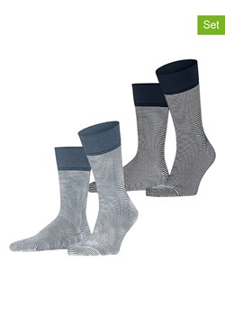 ESPRIT Skarpety (2 pary) "Allover" w kolorze biało-granatowym ze sklepu Limango Polska w kategorii Skarpetki męskie - zdjęcie 188202273