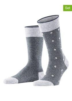 ESPRIT Skarpety (2 pary) "Piqué" w kolorze szaro-niebieskim ze sklepu Limango Polska w kategorii Skarpetki męskie - zdjęcie 188202350