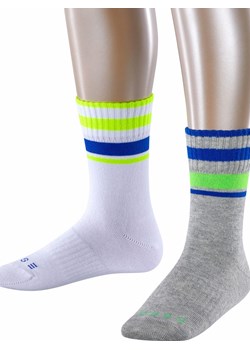 ESPRIT Skarpety (2 pary) "Sport" w kolorze biało-szarym ze sklepu Limango Polska w kategorii Skarpetki dziecięce - zdjęcie 188202391