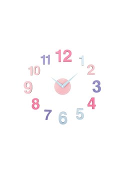 Karlsson Zegar ścienny DIY "Chica" w kolorze jasnoróżowym ze sklepu Limango Polska w kategorii Zegary - zdjęcie 188202771