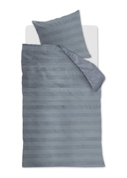 At Home Komplet pościeli aksamitnej "Soft Shine" w kolorze niebieskoszarym ze sklepu Limango Polska w kategorii Pościele - zdjęcie 188206274