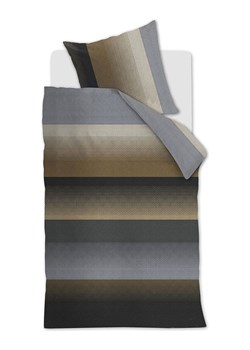 Beddinghouse Komplet pościeli satynowej "Luke" w kolorze jasnobrązowo-granatowym ze sklepu Limango Polska w kategorii Pościele - zdjęcie 188206952