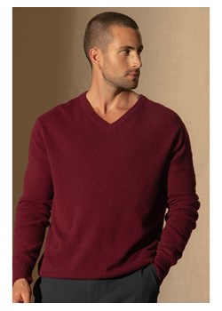 Perfect Cashmere Kaszmirowy sweter "Alexander" w kolorze bordowym ze sklepu Limango Polska w kategorii Swetry męskie - zdjęcie 188209501