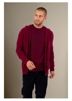 Perfect Cashmere Kaszmirowy kardigan "Eldo" w kolorze bordowym ze sklepu Limango Polska w kategorii Swetry męskie - zdjęcie 188209693