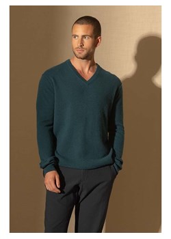 Perfect Cashmere Kaszmirowy sweter "Lorenzo" w kolorze zielonym ze sklepu Limango Polska w kategorii Swetry męskie - zdjęcie 188209790