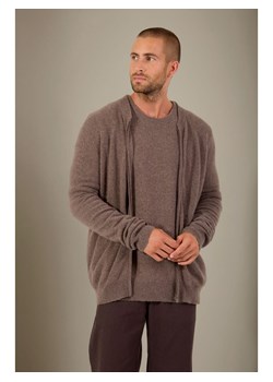 Perfect Cashmere Kaszmirowy kardigan "Polnoon" w kolorze szarobrązowym ze sklepu Limango Polska w kategorii Swetry męskie - zdjęcie 188209842