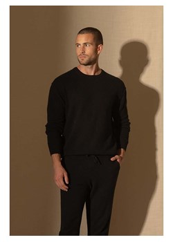 Perfect Cashmere Kaszmirowy sweter "Soan" w kolorze czarnym ze sklepu Limango Polska w kategorii Swetry męskie - zdjęcie 188209862