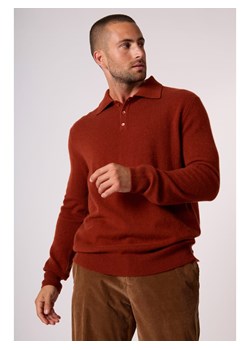 Perfect Cashmere Kaszmirowy sweter "Spencer" w kolorze ceglanym ze sklepu Limango Polska w kategorii Swetry męskie - zdjęcie 188209872