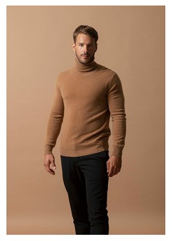 Perfect Cashmere Kaszmirowy golf "Trevor" w kolorze jasnobrązowym ze sklepu Limango Polska w kategorii Swetry męskie - zdjęcie 188209911