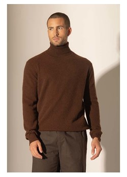 Perfect Cashmere Kaszmirowy golf "Trevor" w kolorze ciemnobrązowym ze sklepu Limango Polska w kategorii Swetry męskie - zdjęcie 188209924