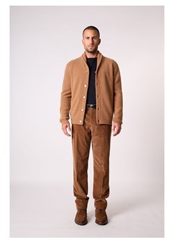 Perfect Cashmere Kaszmirowy kardigan "Gilmour" w kolorze karmelowym ze sklepu Limango Polska w kategorii Swetry męskie - zdjęcie 188209943