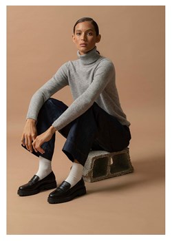 Perfect Cashmere Kaszmirowy kardigan w kolorze szarym ze sklepu Limango Polska w kategorii Swetry damskie - zdjęcie 188210052