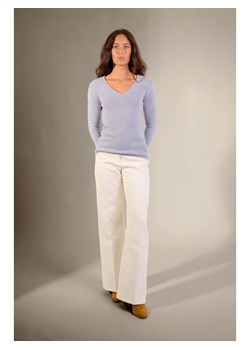 Perfect Cashmere Kaszmirowy sweter "Chelsea" w kolorze błękitnym ze sklepu Limango Polska w kategorii Swetry damskie - zdjęcie 188210094