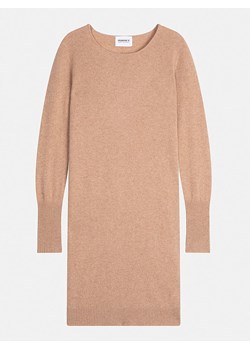 Perfect Cashmere Kaszmirowa sukienka "Molli" w kolorze jasnobrązowym ze sklepu Limango Polska w kategorii Sukienki - zdjęcie 188210300
