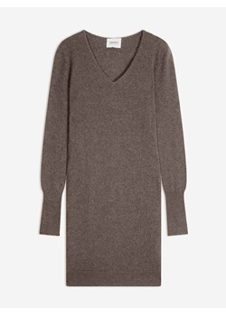Perfect Cashmere Kaszmirowa sukienka "Joy" w kolorze brązowym ze sklepu Limango Polska w kategorii Sukienki - zdjęcie 188210301