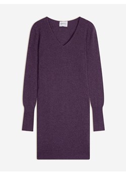 Perfect Cashmere Kaszmirowa sukienka "Joy" w kolorze fioletowym ze sklepu Limango Polska w kategorii Sukienki - zdjęcie 188210303