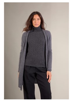 Perfect Cashmere Kaszmirowy kardigan "Kara" w kolorze antracytowym ze sklepu Limango Polska w kategorii Swetry damskie - zdjęcie 188210331