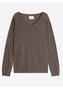 Perfect Cashmere Kaszmirowy sweter "Madison" w kolorze szarobrązowym ze sklepu Limango Polska w kategorii Swetry damskie - zdjęcie 188210411