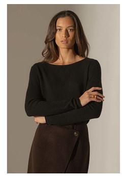 Perfect Cashmere Kaszmirowy sweter "Megan" w kolorze czarnym ze sklepu Limango Polska w kategorii Swetry damskie - zdjęcie 188210444
