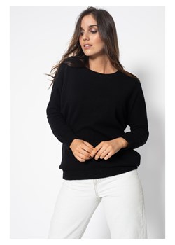 Perfect Cashmere Kaszmirowy sweter "Molly" w kolorze czarnym ze sklepu Limango Polska w kategorii Swetry damskie - zdjęcie 188210490