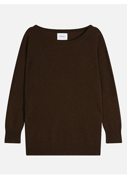 Perfect Cashmere Kaszmirowy sweter "Molly" w kolorze ciemnobrązowym ze sklepu Limango Polska w kategorii Swetry damskie - zdjęcie 188210502