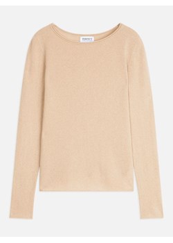 Perfect Cashmere Kaszmirowy sweter "Oprah" w kolorze beżowym ze sklepu Limango Polska w kategorii Swetry damskie - zdjęcie 188210540
