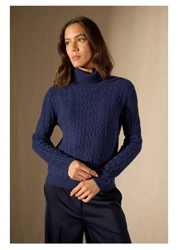 Perfect Cashmere Kaszmirowy golf "Poso" w kolorze granatowym ze sklepu Limango Polska w kategorii Swetry damskie - zdjęcie 188210573