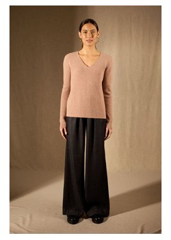 Perfect Cashmere Kaszmirowy sweter "Saphira" w kolorze beżowym ze sklepu Limango Polska w kategorii Swetry damskie - zdjęcie 188210602