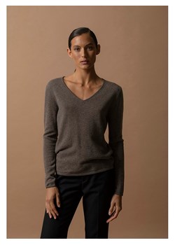 Perfect Cashmere Kaszmirowy sweter "Shannon" w kolorze brązowym ze sklepu Limango Polska w kategorii Swetry damskie - zdjęcie 188210621