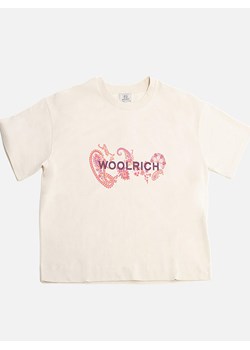 Woolrich Koszulka "Graphic" w kolorze kremowym ze sklepu Limango Polska w kategorii Bluzki damskie - zdjęcie 188211373